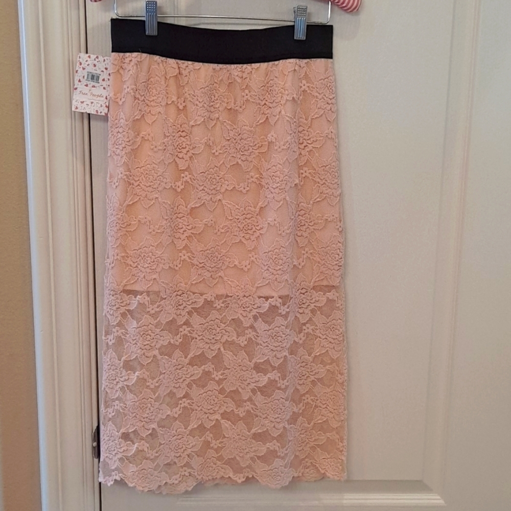 Free People lace skirt, S